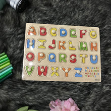 Load image into Gallery viewer, Kids Wooden Alphabet Puzzle Board (Intro Price)
