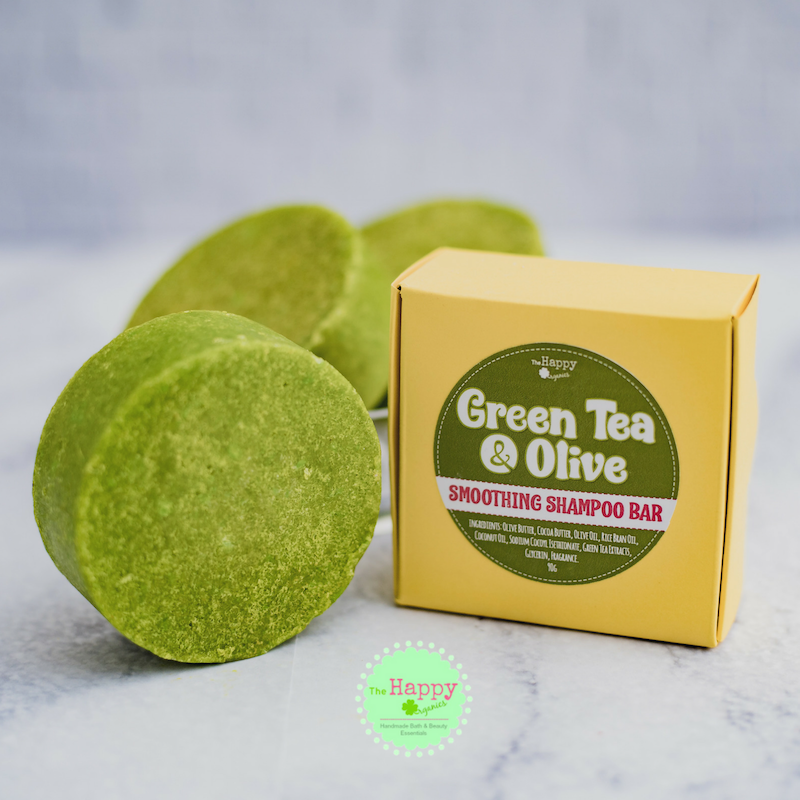 Green Tea and Olive Shampoo Bar (Hair Smoothing)